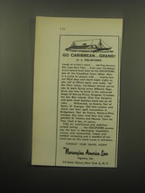 1959 Norwegian America Line Cruise Advertisement - Go Caribbean Grand! - £11.85 GBP
