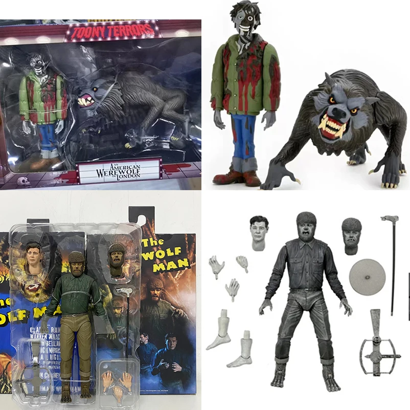 NECA The Wolf Man Universal Monsters Toony Terrors Action Figure Horror An - £34.28 GBP+