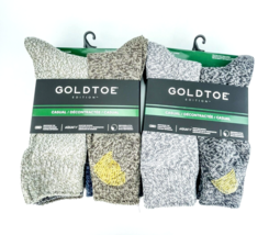 Goldtoe Edition Casual 6 Pack Mens Crew Socks Size 6 -12.5 Lot Of 2 Rein... - £24.44 GBP