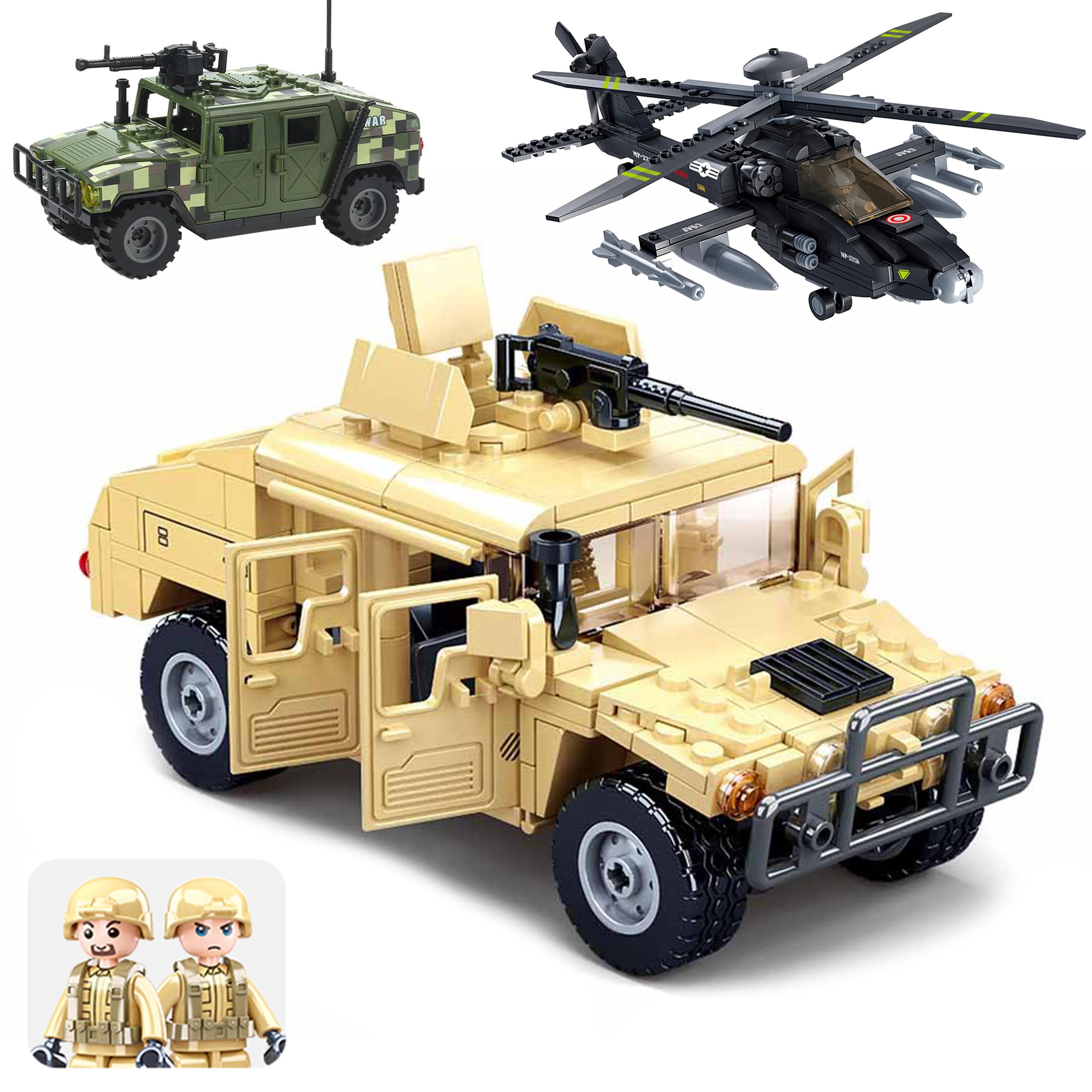 Military Vehicles Hummer AH64 US Army Marines SWAT Special forces Soldier Weapon - £11.38 GBP+