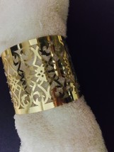 50pieces Laser cut Metallic Paper Gold Color Wedding Decoration Napkin Ring - $17.00