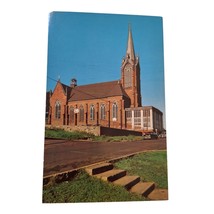 Postcard St. Ignatius Loyola Catholic Church Houghton Michigan Chrome Unposted - £5.17 GBP