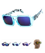 8-Bit Pixel Sunglasses Retro Gamer Style Mirror Lens UV400 Crystal Frame... - $256.23 MXN