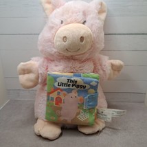 Demdaco Three Little Pigs Plush Puppet Stuffed Animal Soft Storybook Nat &amp; Jules - £4.75 GBP