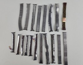 Lot Vintage Watch Bands Bracelets Mostly Stainless Flex Stretch Mens &amp; women&#39;s - £31.74 GBP