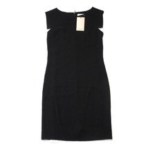 NWT MM. Lafleur Sarah 7.0 in Black Lightweight Crepe Cap Sleeve Dress 4 - £87.92 GBP