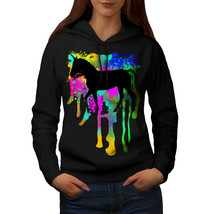 Wellcoda Unicorn Fantasy Art Womens Hoodie, Myth Casual Hooded Sweatshirt - £28.61 GBP