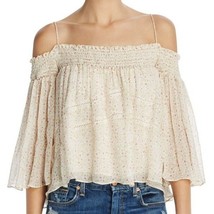 Rebecca Minkoff Casey Off-the-Shoulder Tassel Floral Blouse size M NWT MSRP $158 - £34.97 GBP