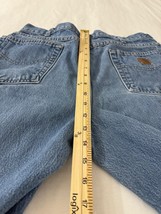 Carhartt Men's Blue Toughest Work Denim Jeans Measured Size (32×30.5) image 15