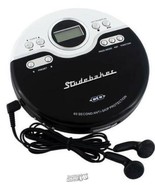 Studebaker Black and White Portable CD Player 60-Sec.Anti-Skip Protectio... - £28.39 GBP