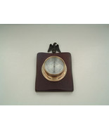 Vintage Springfield brand humidity meter with metal eagle and wood base - $44.09 CAD