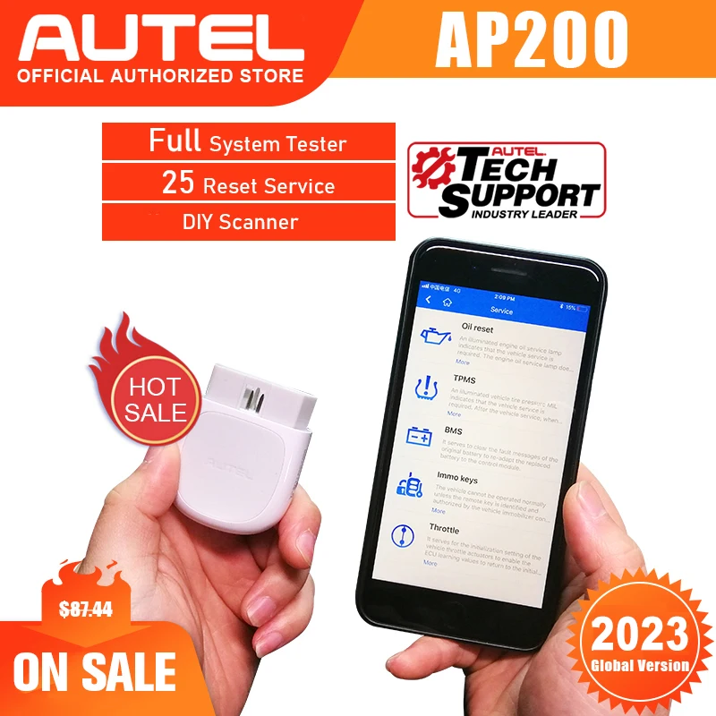 Autel AP200 Bluetooth-compatible OBD2 Scanner Automotivo Tool  Full System Code  - £110.20 GBP