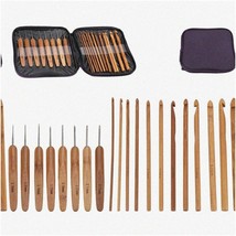 Bamboo Bliss Crochet Hook Set - 20PCS Kit with Wood Handles | 20 Sizes (... - £36.67 GBP