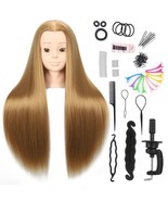 Mannequin Head with Synthetic Fiber Hair - Straight, 28&quot; Doll Head for  - $962.92 MXN
