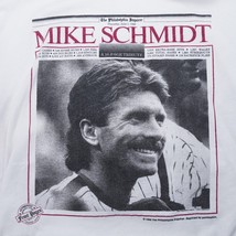 Vintage Philadelphia Phillies T Shirt Inquirer Mike Schmidt Headline Tribute XL - £57.09 GBP