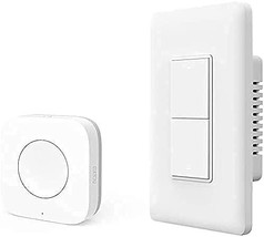 Aqara Smart Light Switch (No Neutral, Double Rocker) Plus Aqara Wireless... - £54.34 GBP