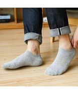 1 Pairs Mens Womens Ankle Socks Sport Cotton - Crew Low Cut Invisible Gray - £3.84 GBP