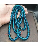 Perles de verre vintage bleu aqua perles fantaisie 10,5 mm-11 mm brin - €22,32 EUR