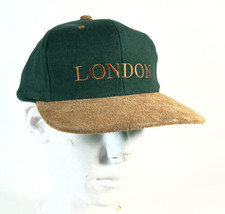 Vintage Sampson LONDON Spell Out Felt Brim Hook &amp; Loop Hat ONE OF A KIND... - £23.45 GBP
