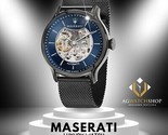 Orologio automatico da uomo Maserati Epoca nero in acciaio inossidabile... - $268.07