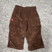 Mud Pie Baby Pants Boys 0-6 months Brown Corduroy Pull On Elastic Waist Pockets - £7.84 GBP
