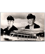 1950&#39;s RPPC NORM &amp; DON ON THE MARQUETTE TOURIST BOAT LAWN CHAIRS UPPER DECK - $12.51