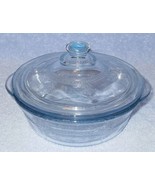 Fire King Sapphire Blue Philbe One Pint Bowl and Knob Lid Ovenware - €17,12 EUR