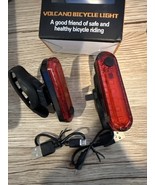 Bike Reat Tail Light 2 Pack  Bright USB Rechargeable Easy Installation NEW - $20.45 CAD