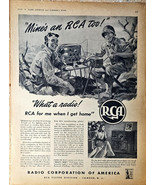 RCA Soldiers Us Radio Communication Solider America 1943 Vintage Print A... - $163.61 MXN