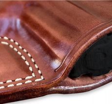 Fits IWI MASADA 9mm Square Trigger Guard 4.1”BBL Leather Belt Holster Thumb 1527 image 5