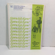 Stretch & Sew #901 Action Wear Children's Jackets and Shorts Chest Size 21-27 - $12.86