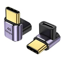 Usb C Angle Adapter 40Gbps [2 Pack] 90 Degree Usb C Type C Angled Usb-C ... - $18.99