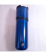 Starbucks cobalt blue stainless steel travel mug cup tumbler hot cold sl... - $427.17 MXN