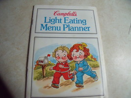 Original 1979 Campbell&#39;s Light Eating Menu Planner with the Campbell Kids - $12.00