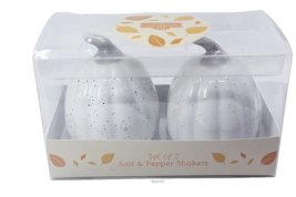 10 Strawberry Street Ceramic Country Pumpkin Salt+Pepper Shakers BB01B26010 NIB - £15.72 GBP