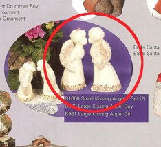 Boy Girl Kissing Angels Ceramic Mold Party Boothe 1060 - £18.36 GBP