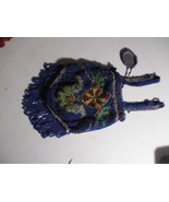 Antique early 1900s Design micro beaded Purse bag with Mirrror - $1,496.38 MXN