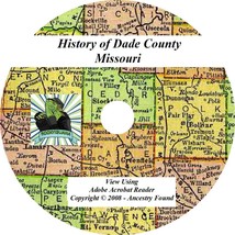 1917 History &amp; Genealogy of Dade County Missouri MO Greenfield - £4.68 GBP