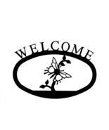 Village Wrought Iron Butterfly Welcome Home Sign Large - $38.44 CAD