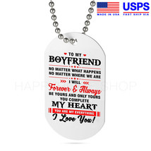 Dog Tag Gift for Boyfriend You are my Everything I Love You MIlitary Chain -D328 - £28.10 GBP+