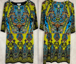 Paisley BOHO Hippie Dress Barn Size 6 Six Ladies Dress Poly Stretch - £13.33 GBP