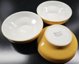 3 Jackson China Paul McCobb Yellow Fruit Dessert Bowl Set Vintage Dishes... - $46.40