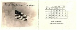 USAAF USAF 55th Bomb Wing Postcard Card with Calendar - $15.79