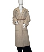 New Reformation Wool Coat Size M Wrap Beige Neutral  - €183,06 EUR