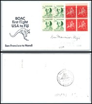 1967 US First Flight Cover - BOAC, San Francisco, CA to Nandi, FIJI R13  - $2.48