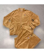 Men’s Fila Solid Wheat Velour Casual Outfit Set Tracksuits NWT - £197.35 GBP