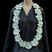Graduation Money Lei Flower Crisp Bills Purple Gold Four Braided Ribbons - $103.90