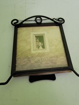 Fetco Alton Arch Picture Frame Tuscan Oil Rub Bronze Metal Wire Easel Back 5x5 - £23.88 GBP