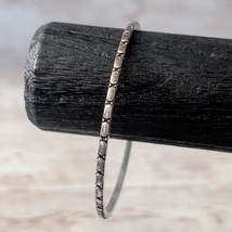 Vintage Bracelet - Thin Silver Tone - Tarnished/Discolored - $8.99