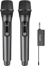 Wireless Microphones for Karaoke, Dual Karaoke Microphone System with Re... - £47.54 GBP